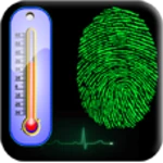 fingerprint thermometer prank android application logo